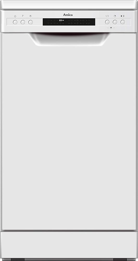 Amica ADF450WH Slimline Freestanding Dishwasher - White