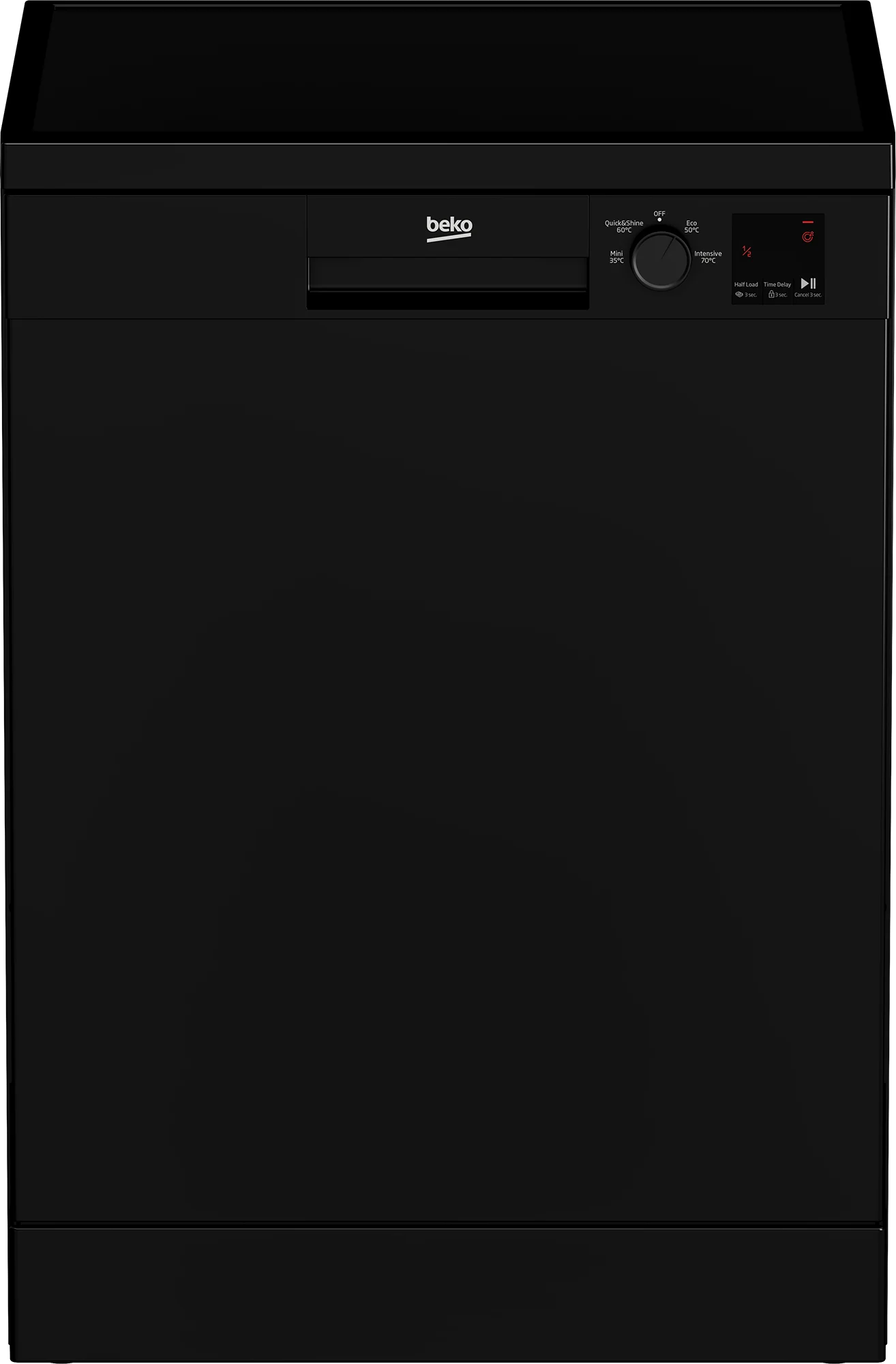 Beko DVN04320B Freestanding Dishwasher - Black