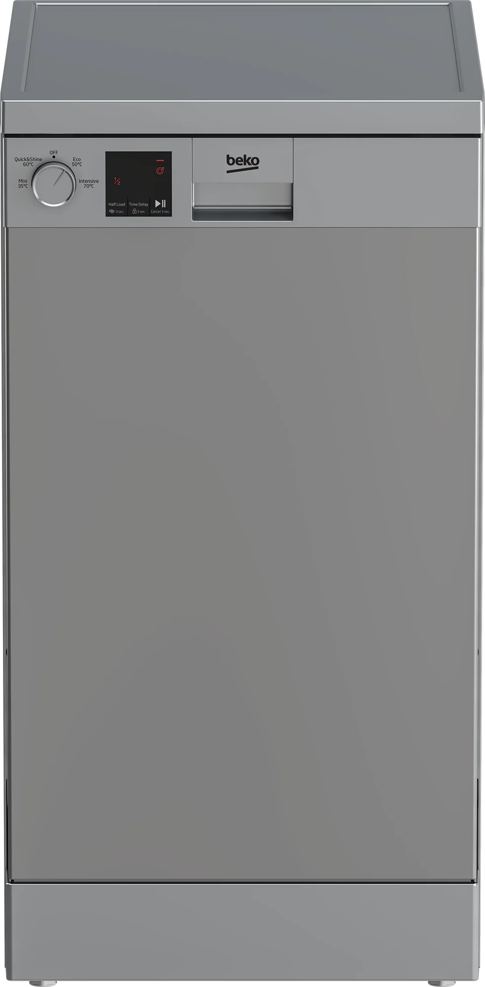 Beko DVS04020S Slimline Freestanding Dishwasher - Silver