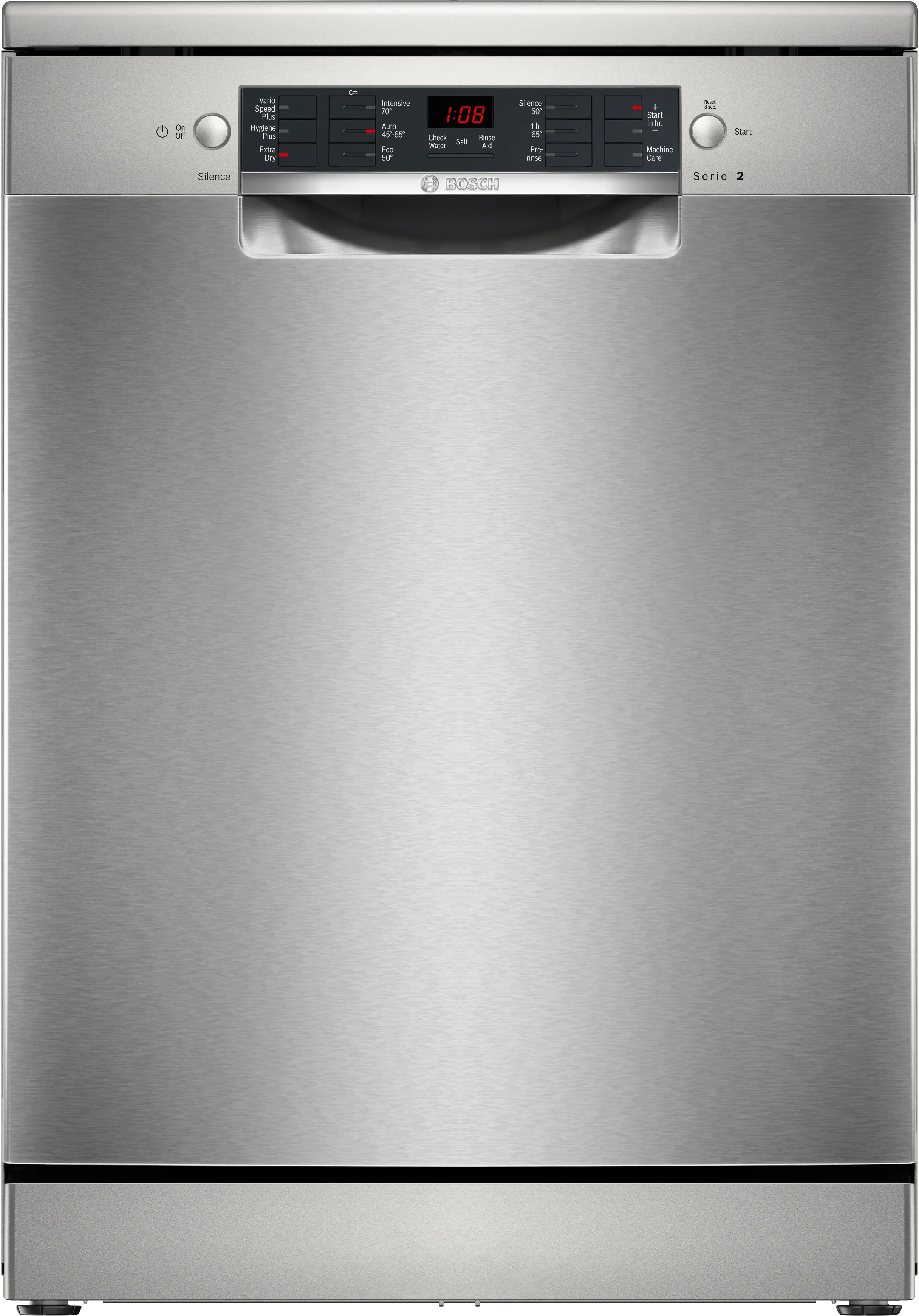 Bosch SMS26AI08G Series 2 Freestanding Dishwasher - Silver