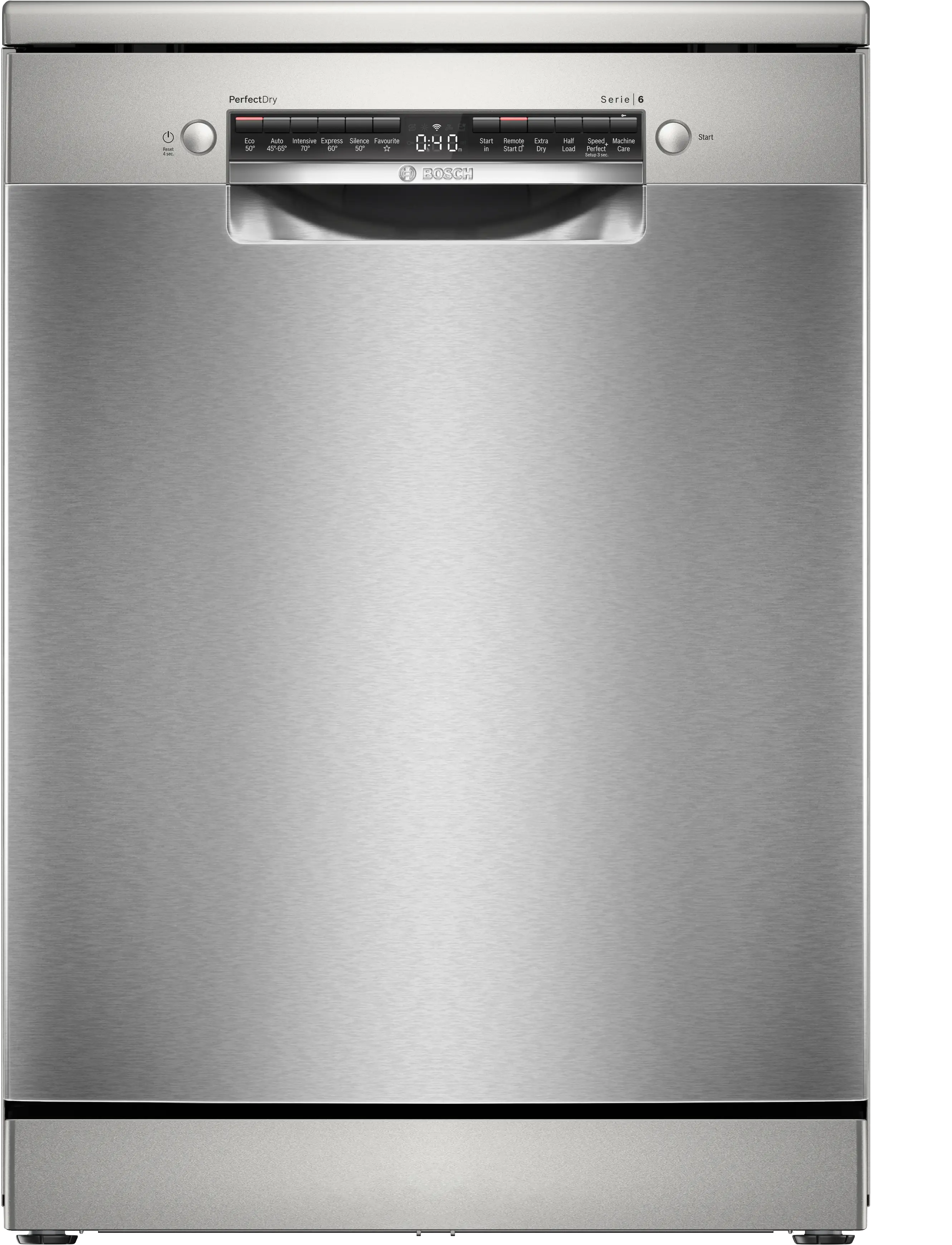 Bosch SMS6ZCI10G Series 6 Freestanding Dishwasher - Brushed Steel