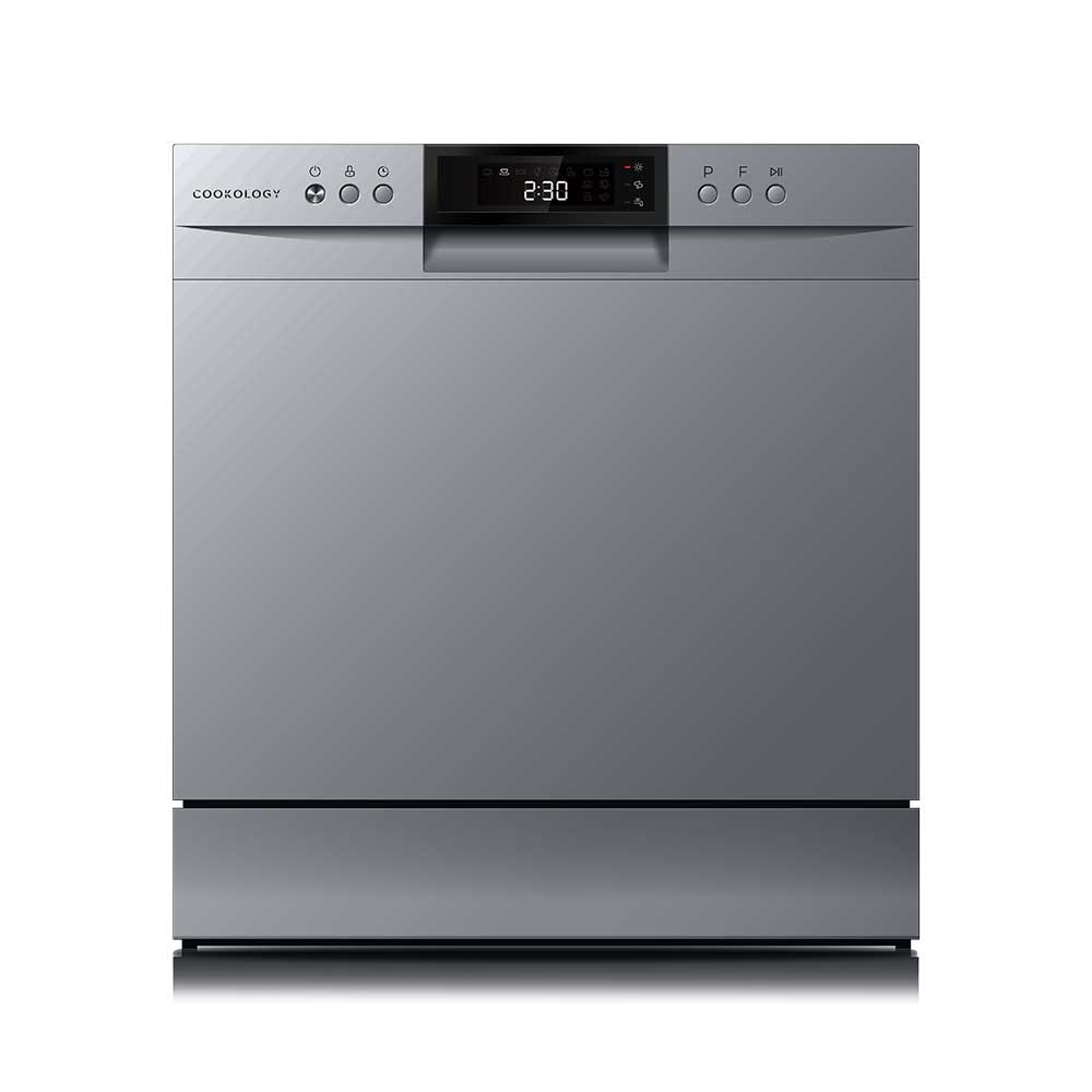 Cookology CTTD8SL Freestanding Dishwasher - Silver