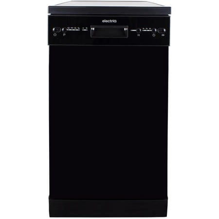 ElectriQ EQDW45BLACK Slimline Freestanding Dishwasher - Black