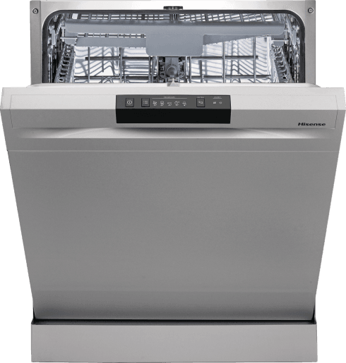 Hisense HS620D10XUK Freestanding Dishwasher - Silver