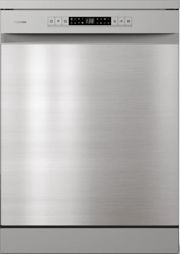 Hisense HS622E90XUK Freestanding Dishwasher - Stainless Steel
