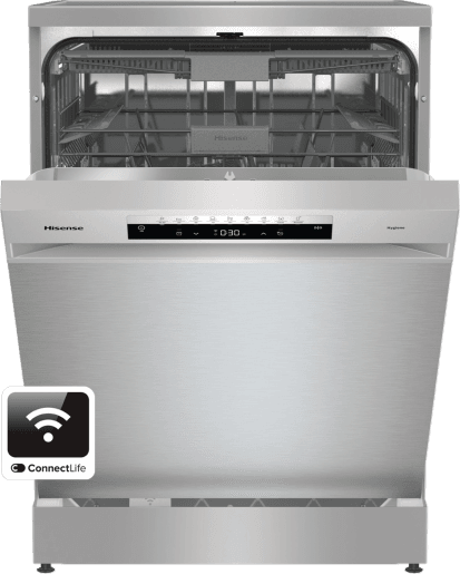 Hisense HS673C60XUK Freestanding Dishwasher - Stainless Steel