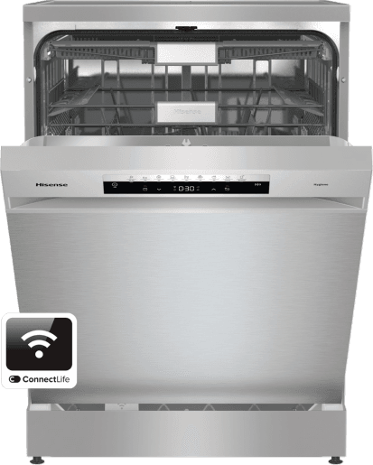 Hisense HS693C60XADUK Freestanding Dishwasher - Stainless Steel