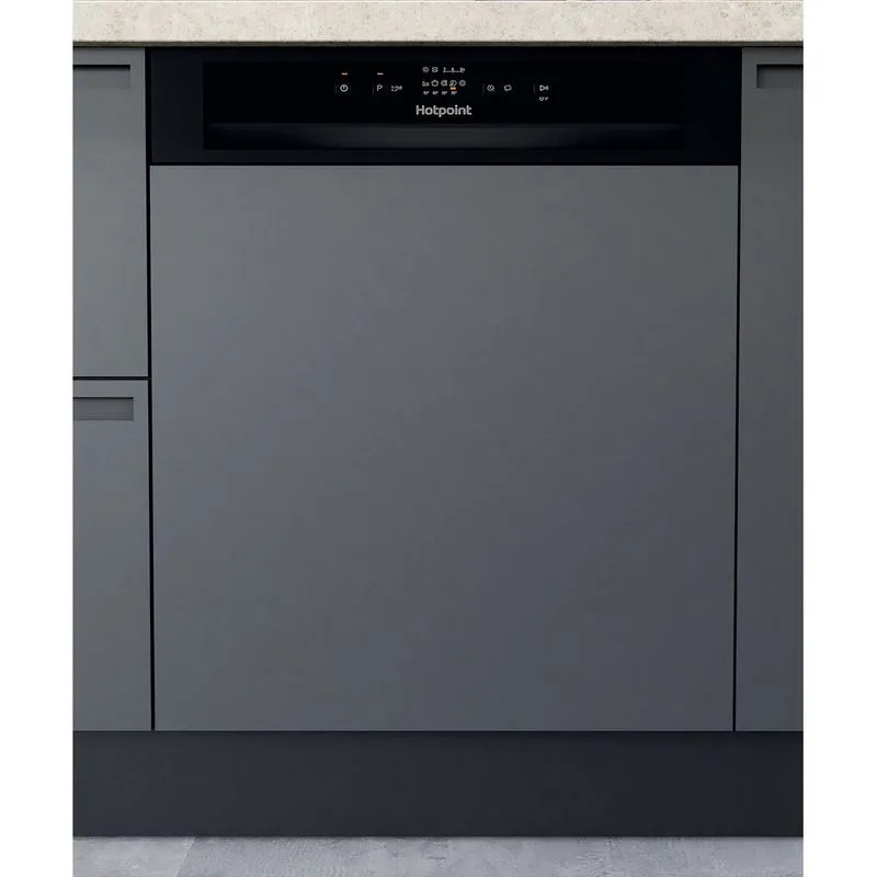 Hotpoint H3B L626 B UK Semi-Integrated Dishwasher - Black