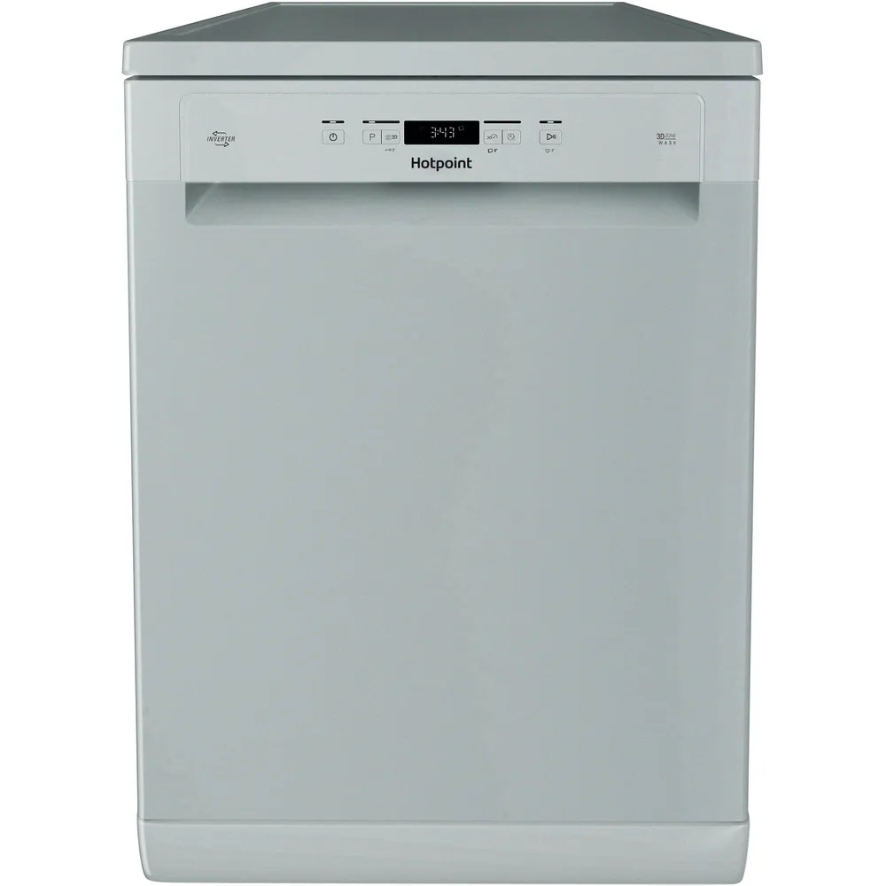 Hotpoint H3FC14BN7ASUK Freestanding Dishwasher - Silver