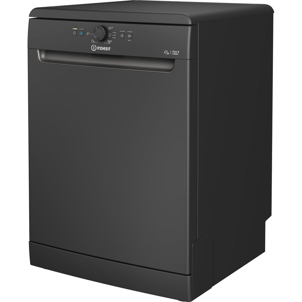 Indesit D2F HK26 B UK Freestanding Dishwasher - Black
