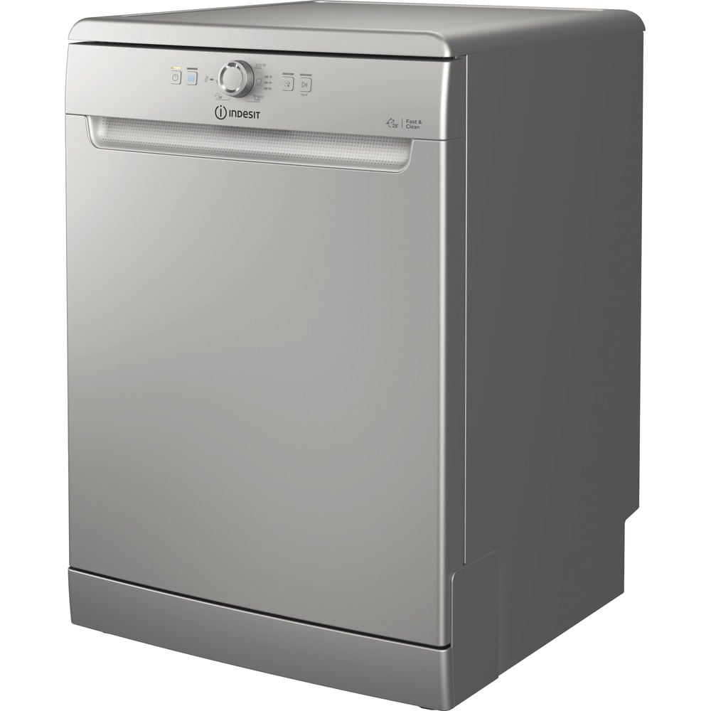 Indesit D2F-HK26-S-UK Freestanding Dishwasher - Silver