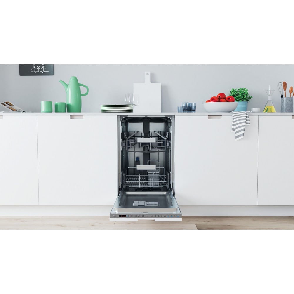 Indesit DSIO 3T224 E Z UK N Slimline Fully Integrated Dishwasher