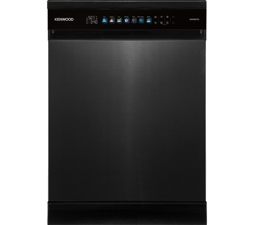 Kenwood KDW60T23 Full-Size Dishwasher - Dark Inox