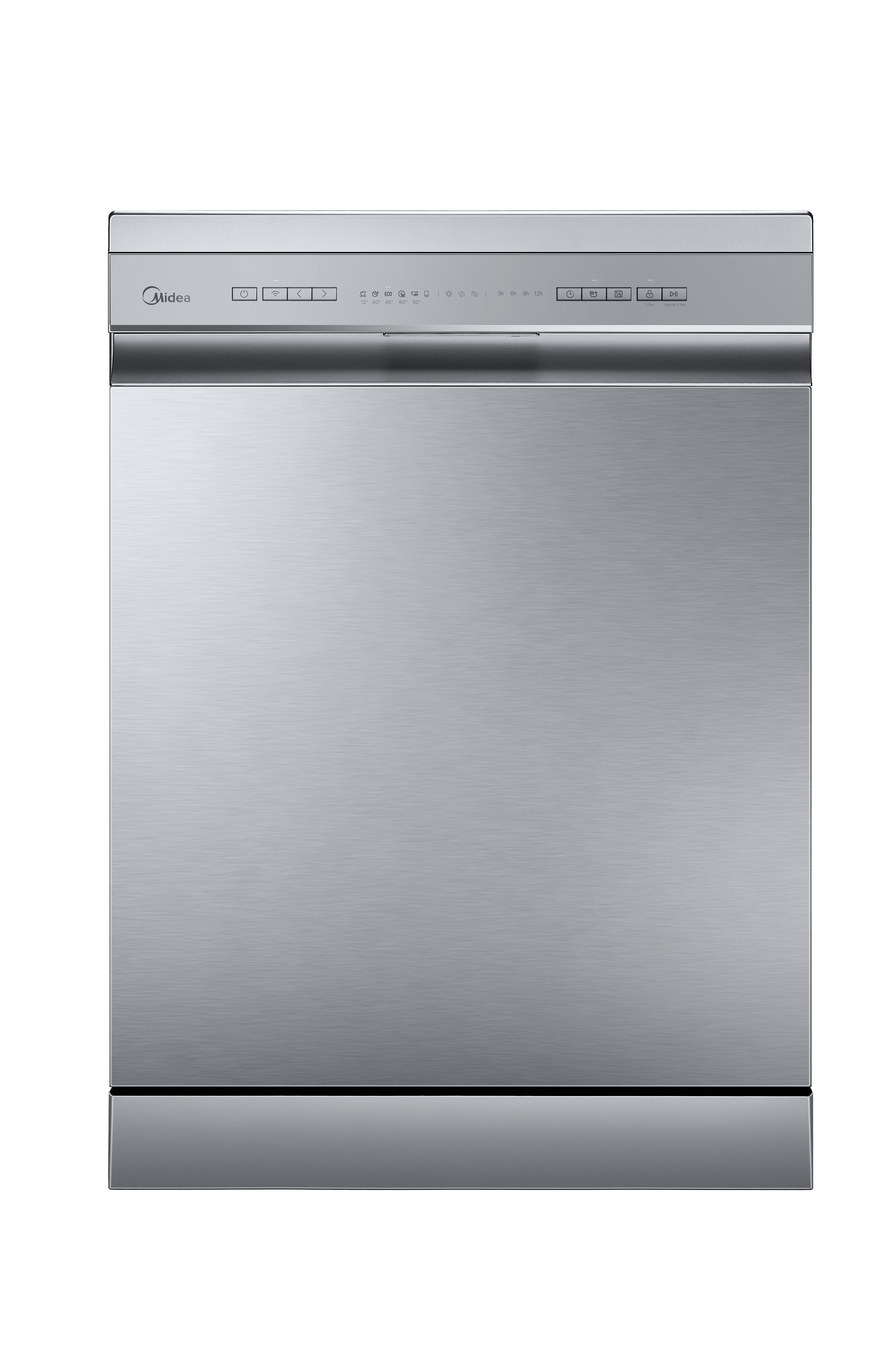 Midea MDWPF1233C(S)-WG-UK Freestanding Dishwasher - Silver