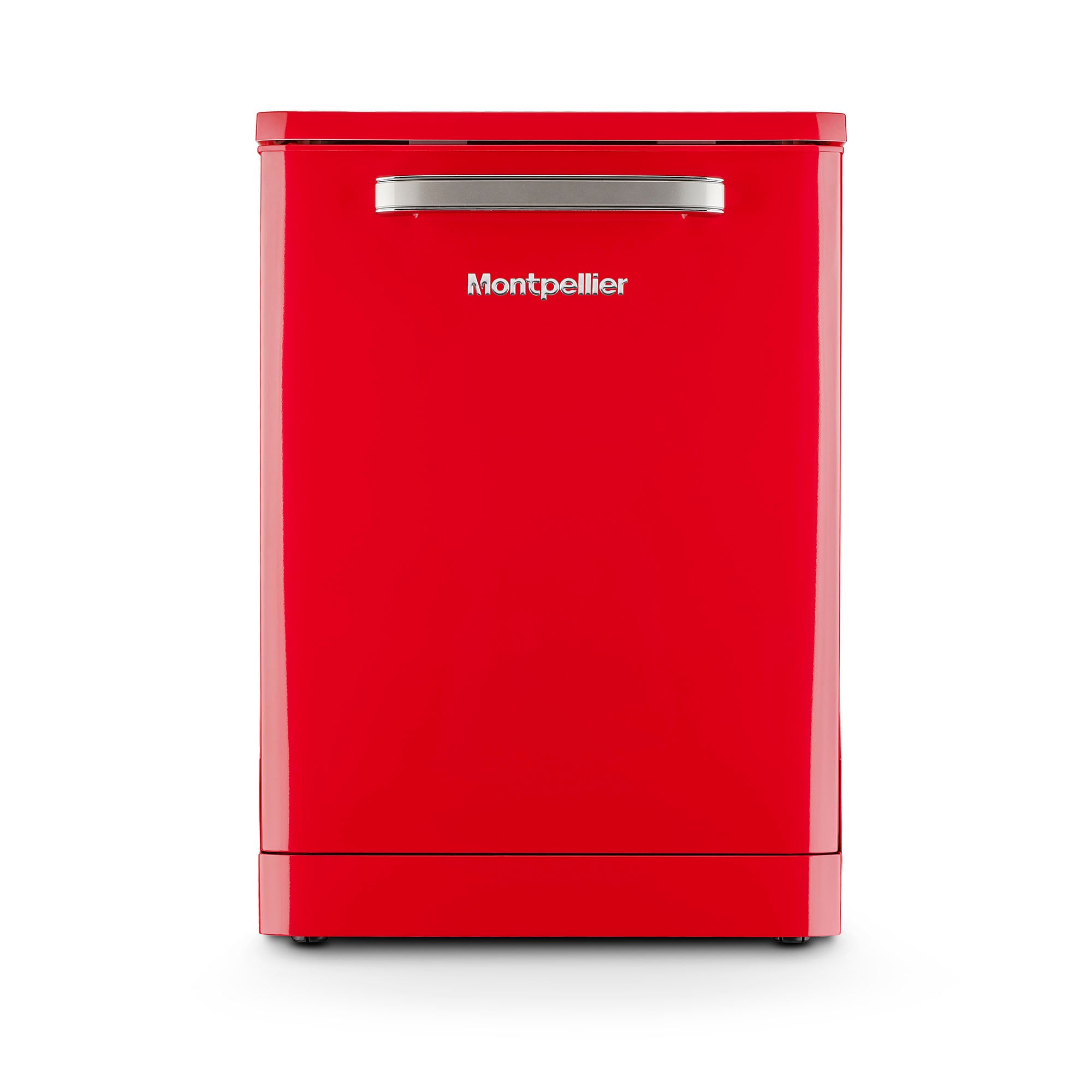 Montpellier MAB1353DR 60cm Retro Freestanding Dishwasher - Red