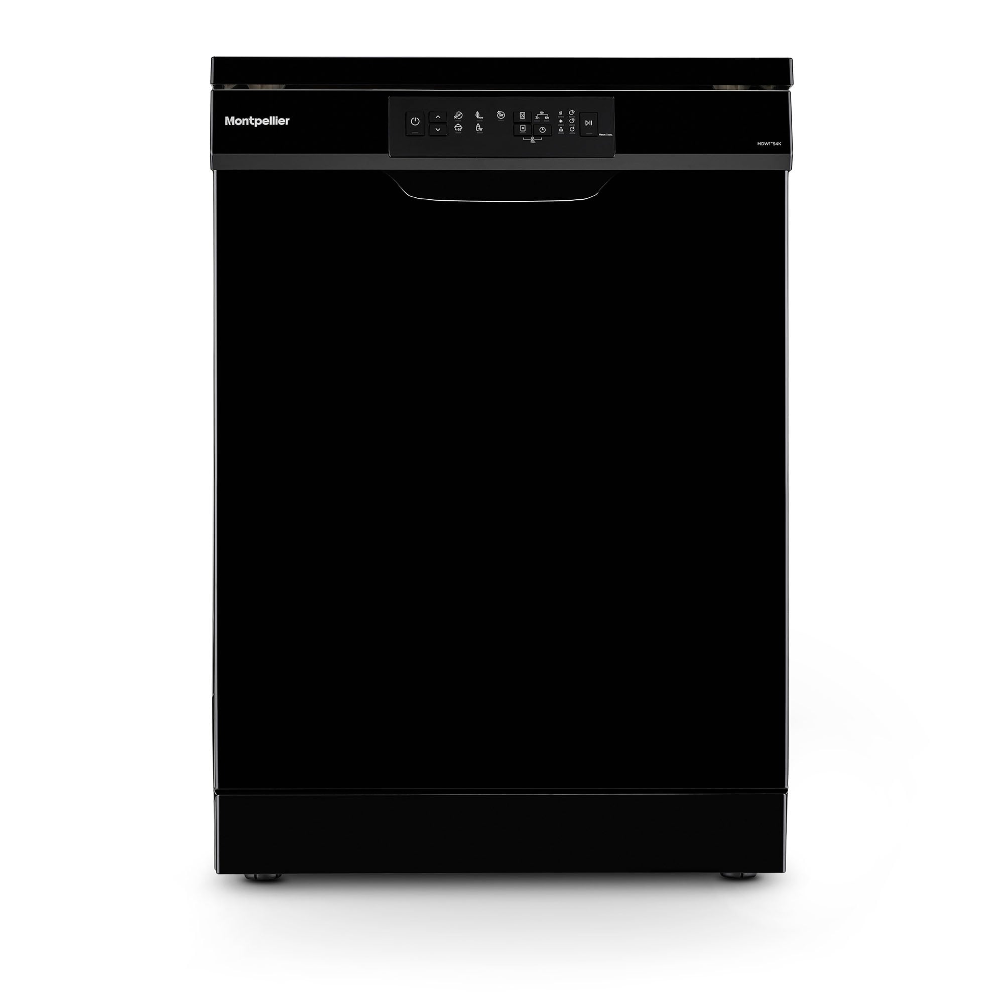 Montpellier MDW1354K Freestanding Dishwasher - Black