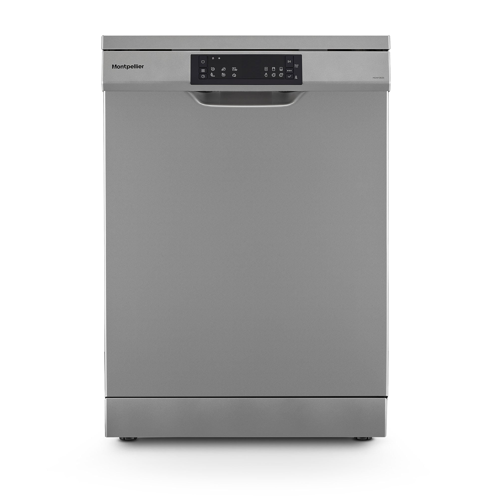 Montpellier MDW1363S Freestanding Dishwasher - Silver