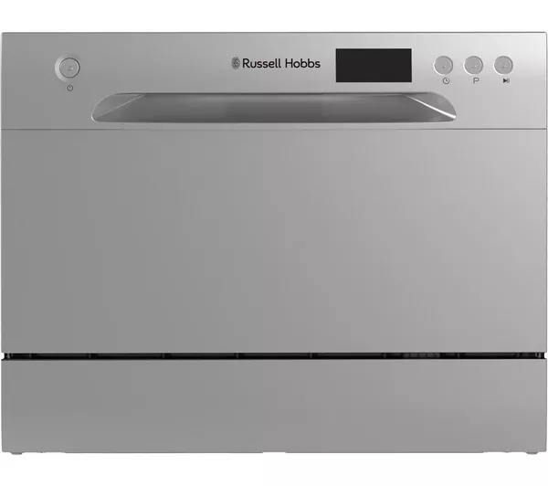 Russell Hobbs RHTTDW6S Compact Tabletop Dishwasher - Silver