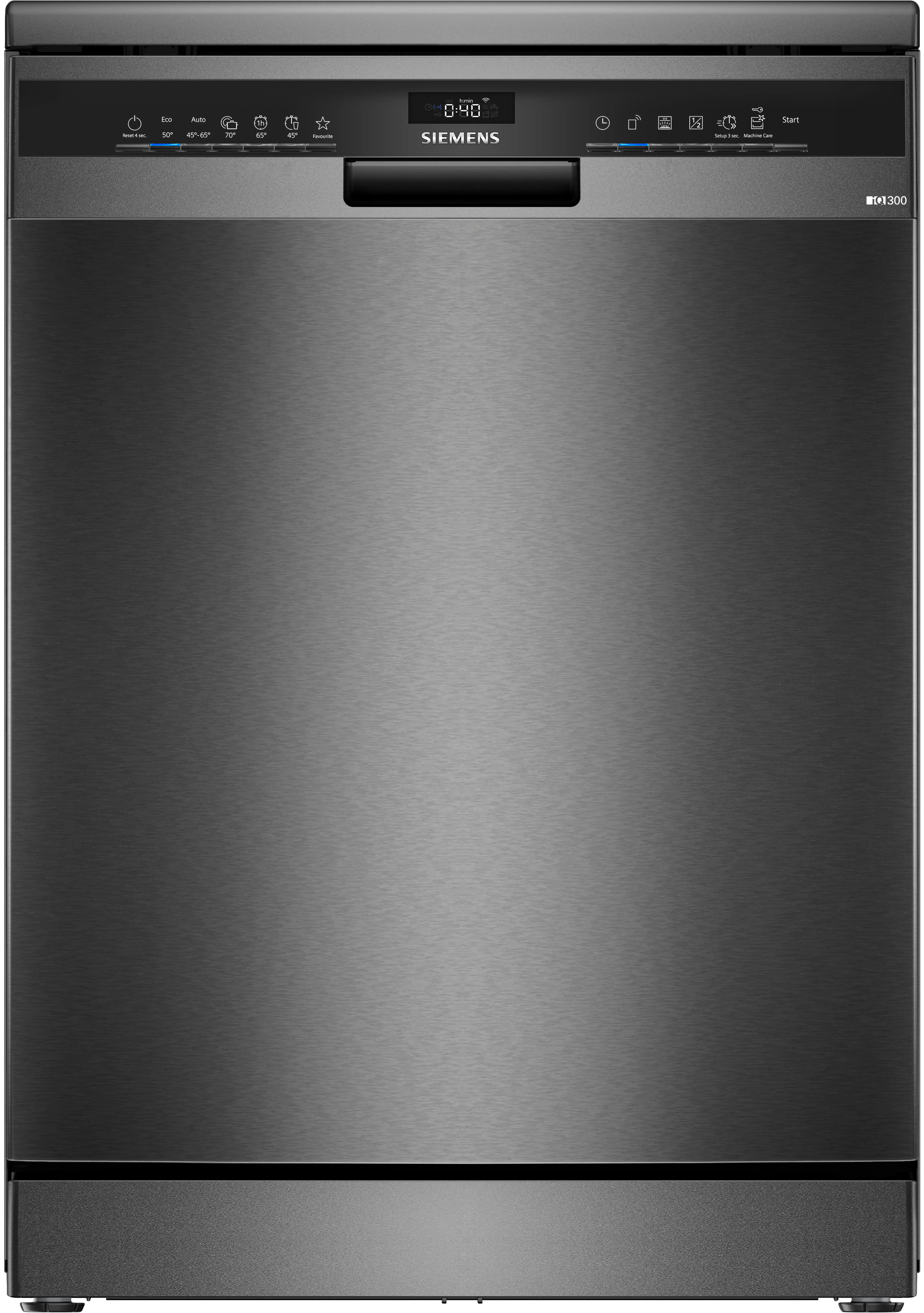 Siemens SN23EC03ME Freestanding Dishwasher - Black Steel